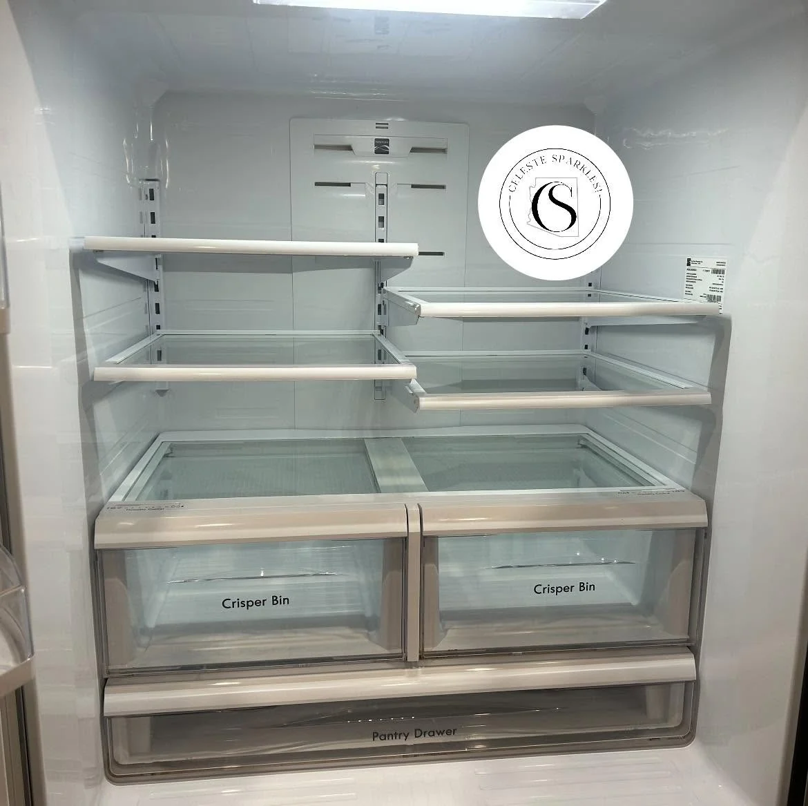 Clean refrigerator after service