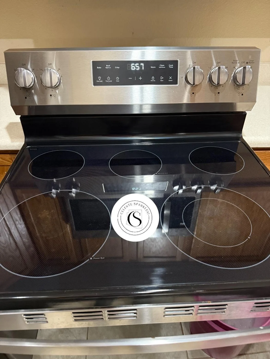 Clean stove after service